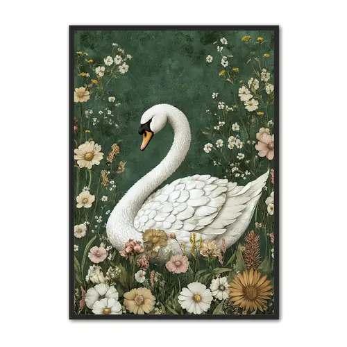 Plakat med Svane Plakat 20 - Flora 21 x 29,7 cm (A4)