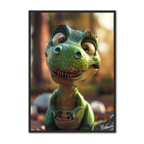 Dinosaur Plakat 19 - Brneplakat 21 x 29,7 cm (A4)