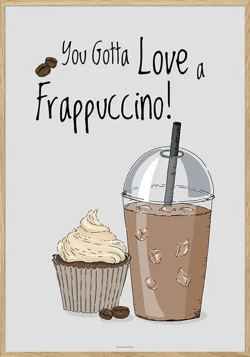 Kaffeplakat - Frappe