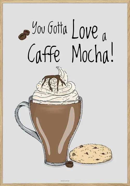 Kaffeplakat - Caffe Mocha