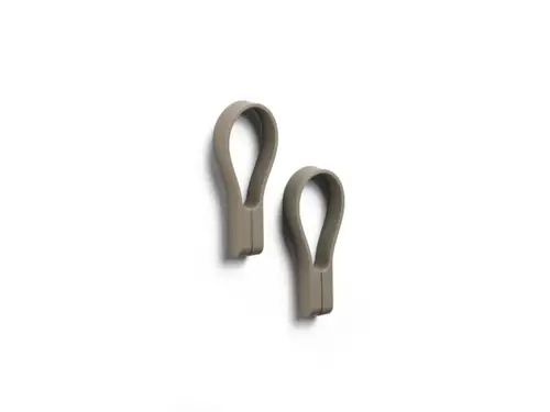 Zone Denmark Loop magnet Håndklædestrop 9 cm 2 stk.-Taupe