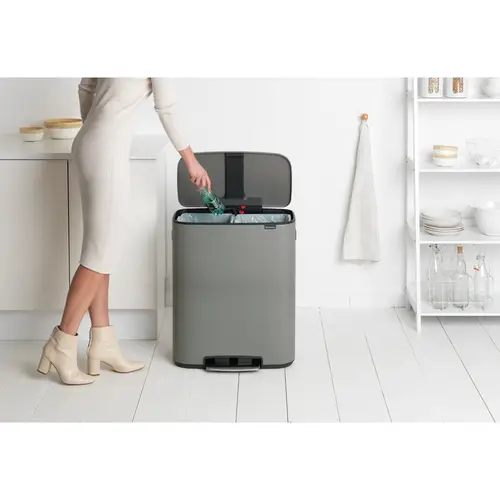 Bo Pedalspand 2 x 30 L.-  Mineral Concrete Grey- Brabantia