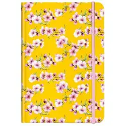 Cedon Notebook A5 Cherry Blossom Yellow - Notesbog