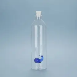 Balvi Bottle Atlantis, Blue Choice, 1.2l vandflaske, Borosilicate Glass - Køkkenredskaber