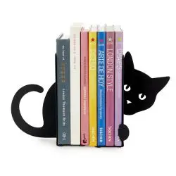 Balvi Bookend Hidden Cat Black - Bogstøtte