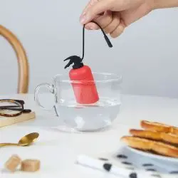 Balvi Tea Infuser,exteanguisher,red,silicone - Køkkenredskaber