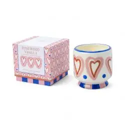 Paddywax Adopo Ceramic Candle - Rosewood Vanilla Boxed - Duftlys