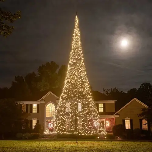 Fairybell til flagstang 10 meter højt LED juletræ med 4000 LEDâer i varm hvid - Jul og vinter > LED-juletræer > Fairybell til flagstang - Fairybell - Spotshop