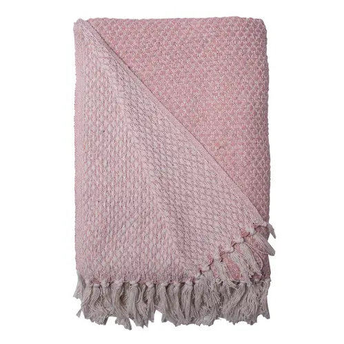 HYGGE PLAID   ROSA/HVID