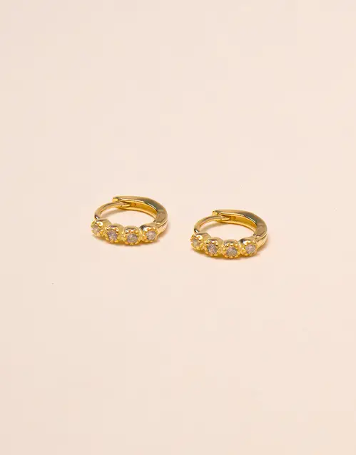 Isabel 8 mm - Guld hoops