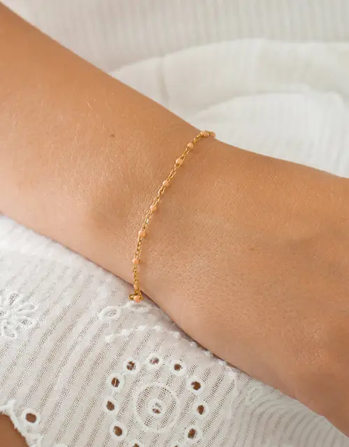 Coline rosa - Guld armbånd #2