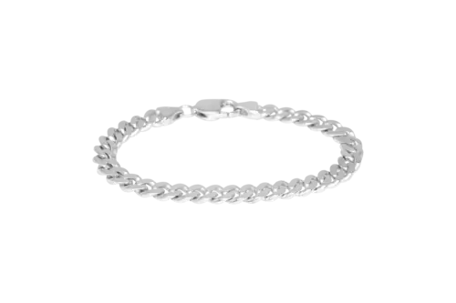 IX Chunky Curb Matt Bracelet Silver