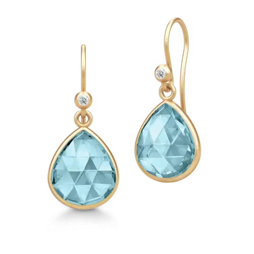 Lea Earrings Aqua Blue