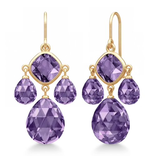 Olivia Chandelier Amethyst