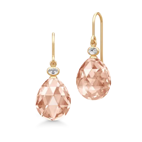 Ofelia Earring Peach Morganite