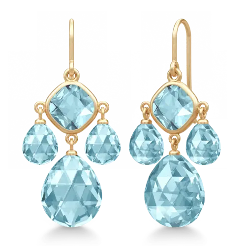 Olivia Chandelier Ice Blue