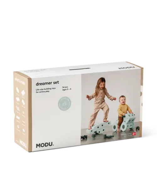 MODU Dreamer Bygge Sæt - Ocean Mint / Forest Green - Modu - Legekammeraten.dk