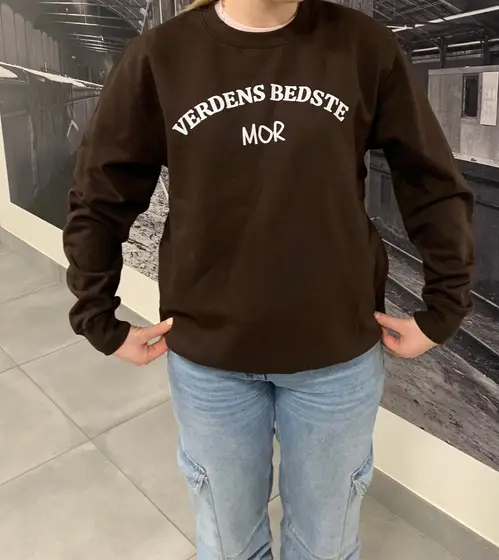 Sweatshirt &quot;Verdens Bedste Mor&quot; - sweatshirts - Legekammeraten.dk