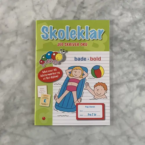 Skoleklar - jeg skriver ord