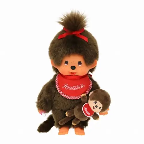 Monchhichi pige med baby, 20 cm