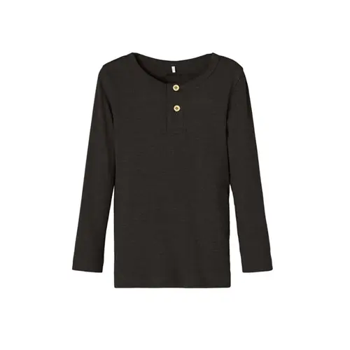 NAME IT Langærmet Modal Bluse Kab Black