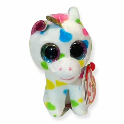 HARMONIE Prikket Enhjørning Ty Beanie Boos Nøglering