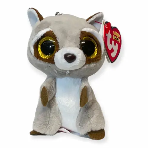 OAKIE Grå Vaskebjørn Ty Beanie Boos Nøglering