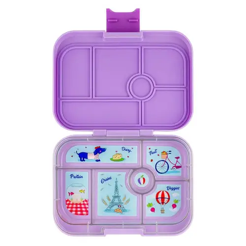 Yumbox Madkasse - Original - 6 rum - Lulu Purple/Paris Je T&#39;aime