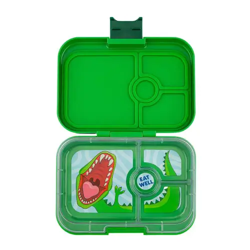 Yumbox Madkasse - Panino - 4 rum - Jurassic Green/Dinosaur