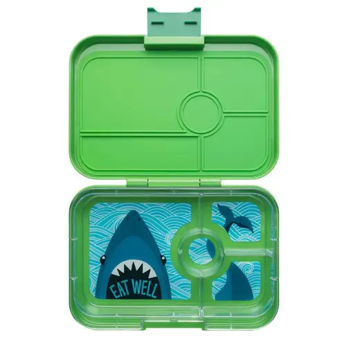 Yumbox Madkasse - Tapas XL - 4 rum - Jurassic Green/Shark