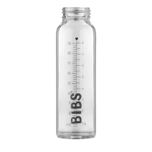 BIBS Bottle - Tilbehør - Stor Sutteflaske - Glas - 225 ml.