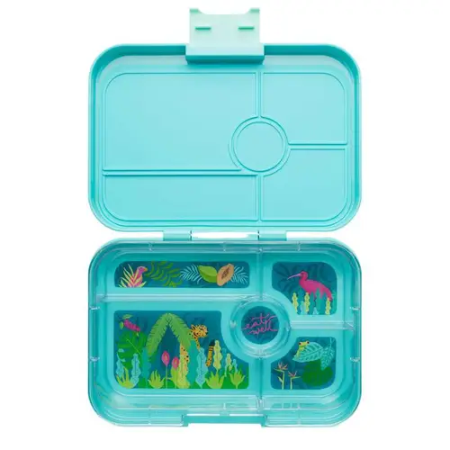 Yumbox Madkasse - Tapas XL - 5 rum - Antibes Blue/Jungle Pastel