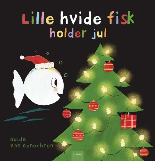 Lille hvide fisk holder jul