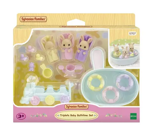 Sylvanian Families Trillingernes Badetid's sæt