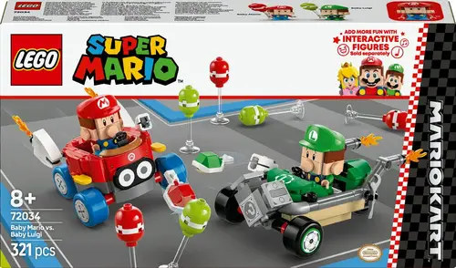 72034 Super Mario Mario Kart&trade;  Baby Mario mod Baby Luigi