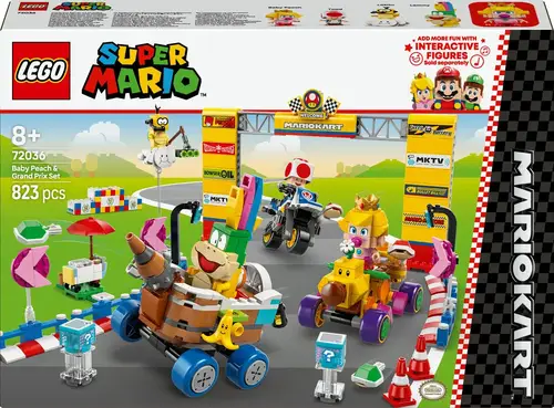 72036 Super Mario Mario Kart&trade;  Baby Peach og Grand Prix-sæt