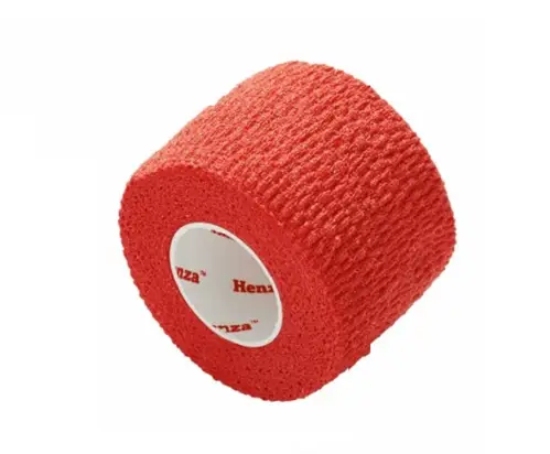 Henza® Flexible Sports Bandage - RØD - 5,0 cm x 4,5 m