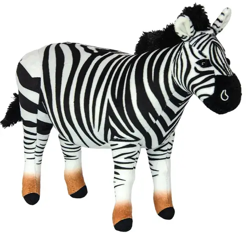 Zebra Plysbamse 29x22 cm - All About Nature