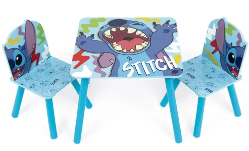 Disney Stitch Træ bord med stole