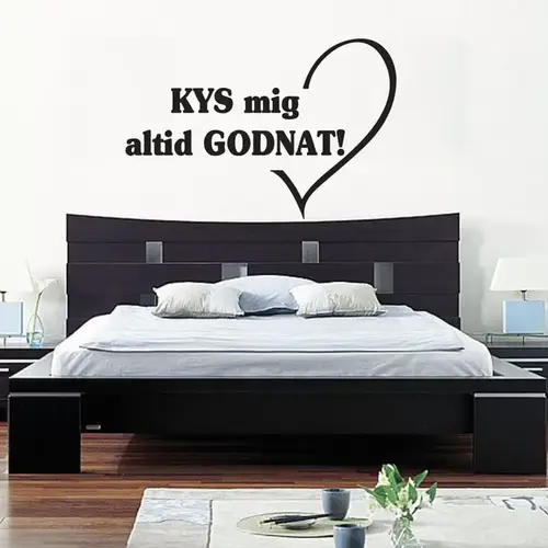 Kys Mig Altid Godnat - Wallsticker