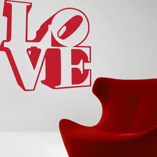 Love - Stablet - Wallsticker