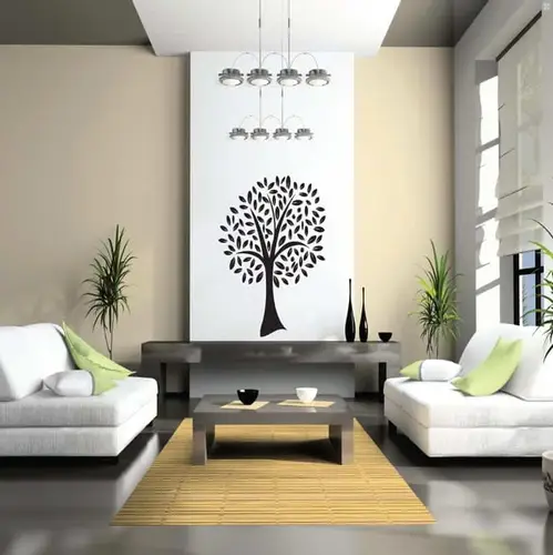 Træ Med Blade - Wallsticker