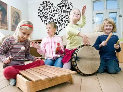 Musik Hjerte - Wallsticker