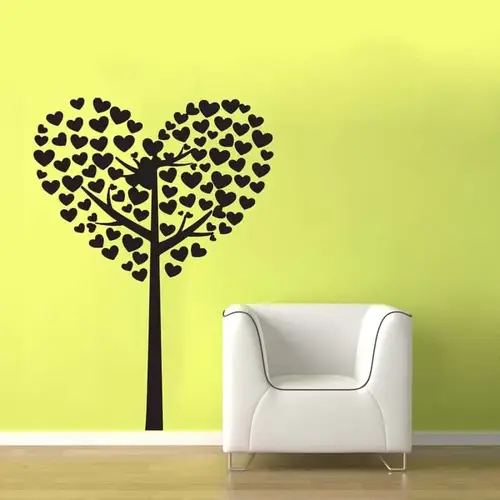 Hjerte Træ - Wallsticker