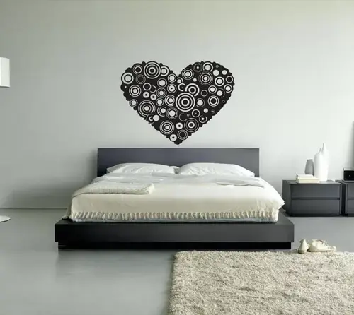 Hjerte Cirkler - Wallsticker