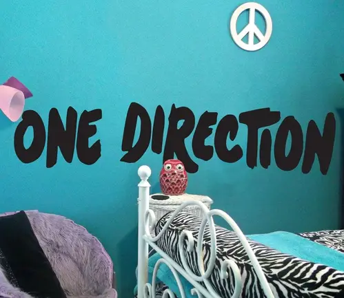 One Direction Logo Text - Wallsticker