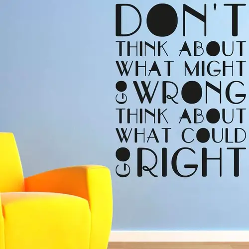 Don't Think - Wallsticker