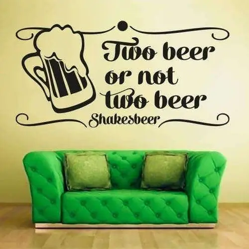 Two Beer - Wallsticker