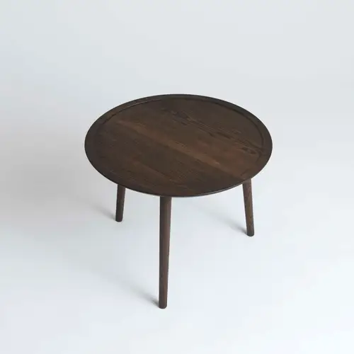 Dodona Coffee Table Ø 60, røget egetræ