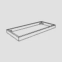 Module 2, Low base, Smoked, Depth 26 cm